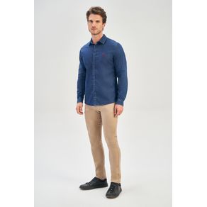 Camisa-Jeans-Slim-Manga-Longa-Masculina-Acostamento Camisa-Jeans-Slim-Manga-Longa-Masculina-Acostamento