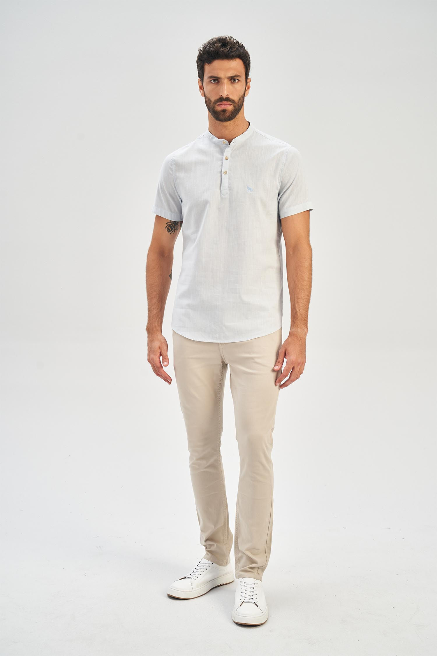 Bata Linho Masculina Acostamento