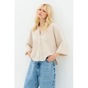 Camisa-Fluida-Listra-Feminina-Inblanche Camisa-Fluida-Listra-Feminina-Inblanche