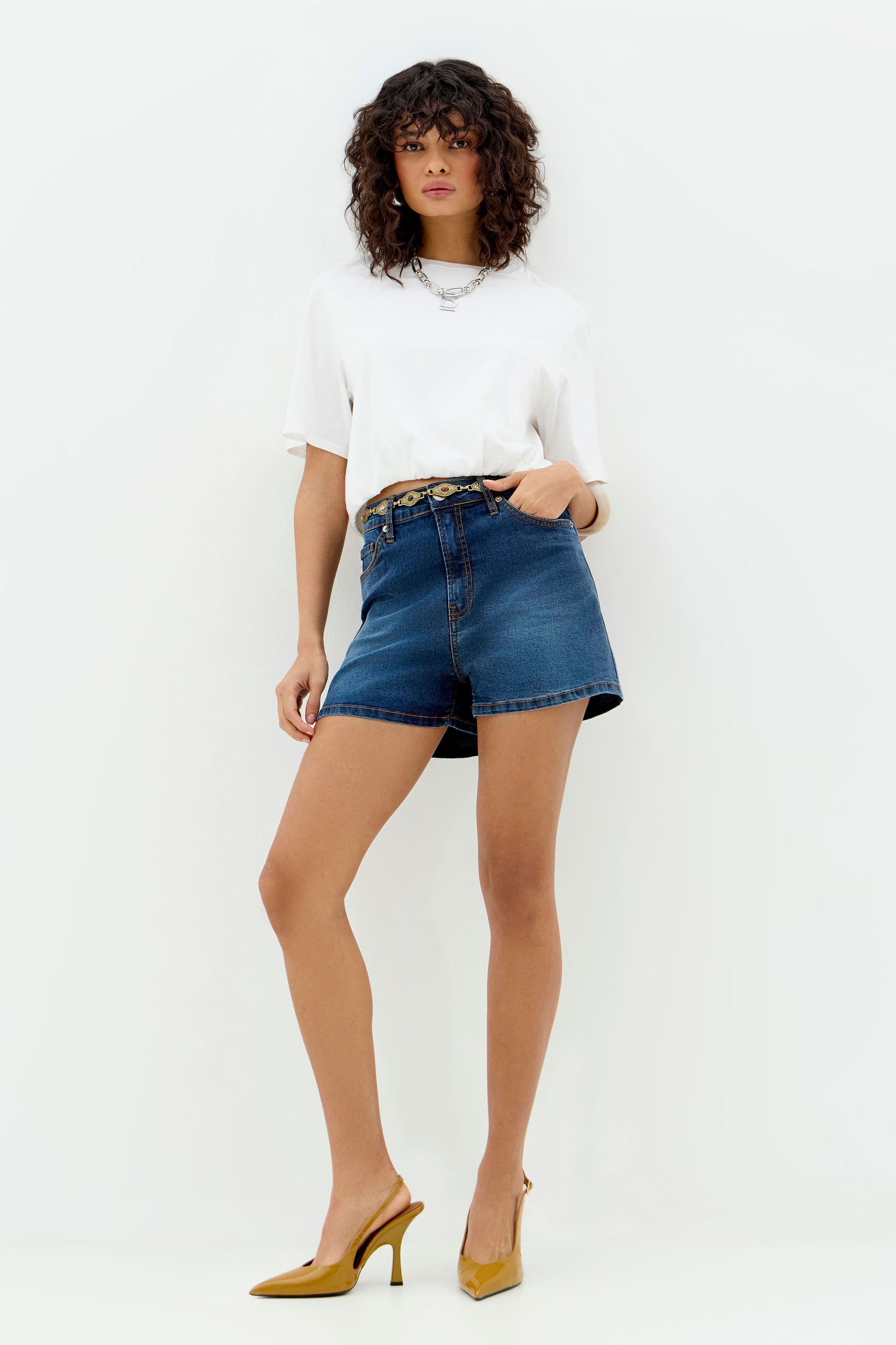 Short Jeans Classic Feminino Inblanche