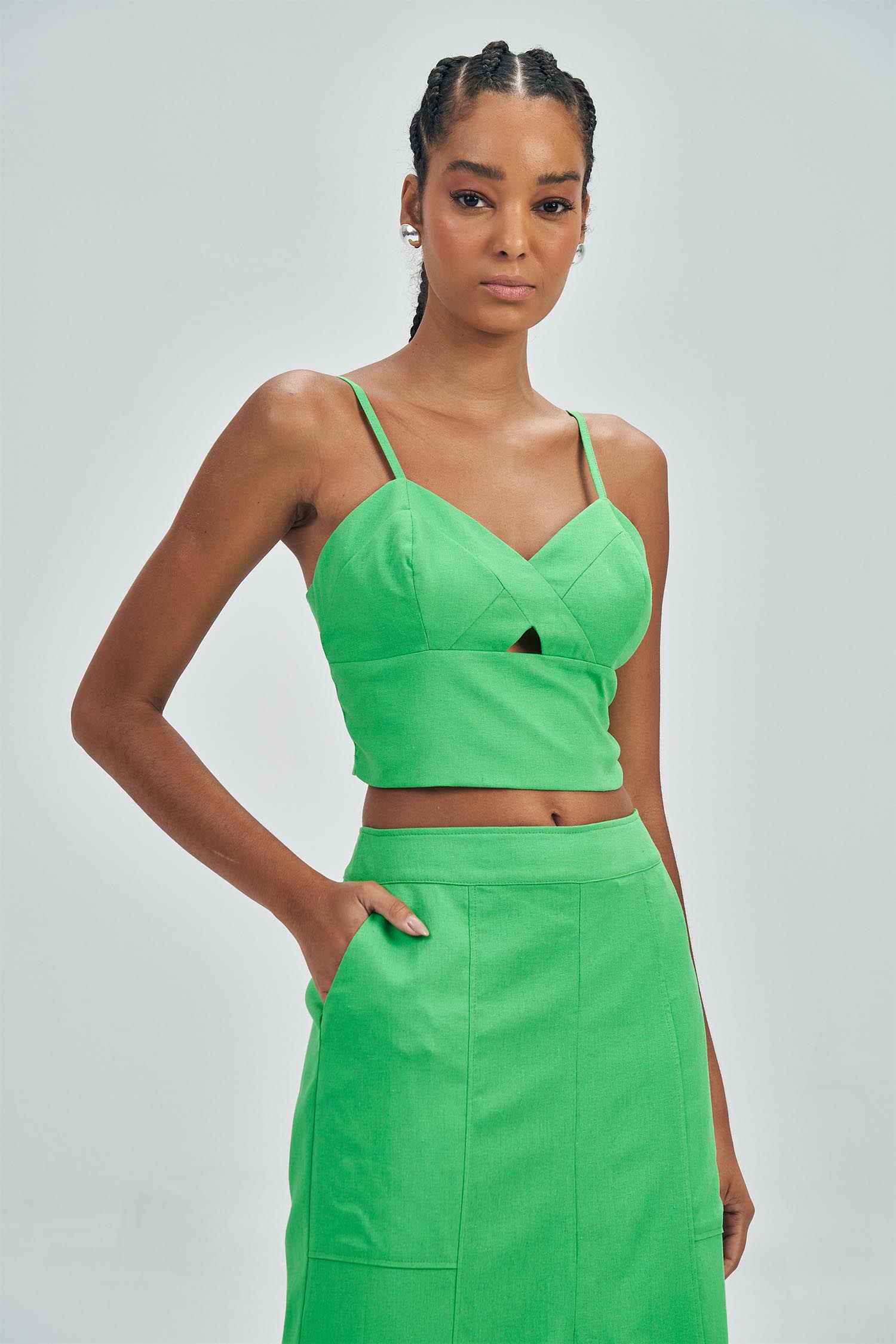 Top Decote Coração Feminina Acostamento