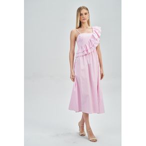 Vestido-Midi-Babado-Diagonal-Feminino-Acostamento