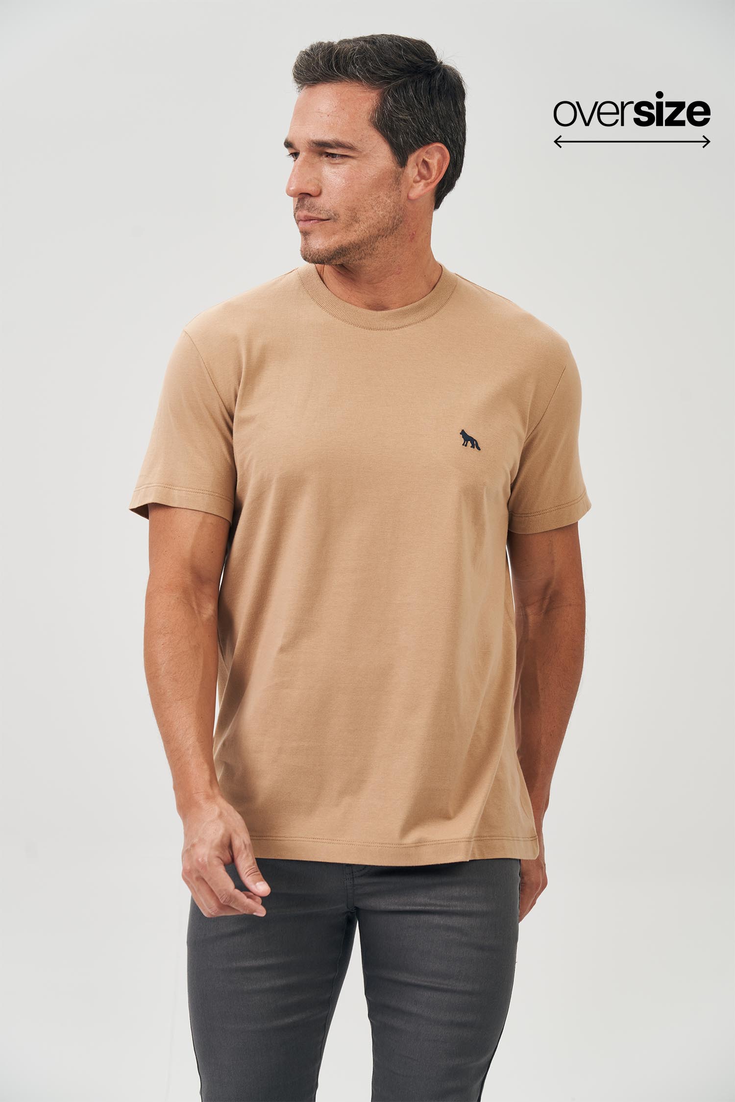Camiseta Gola Média Masculina Oversize Acostamento