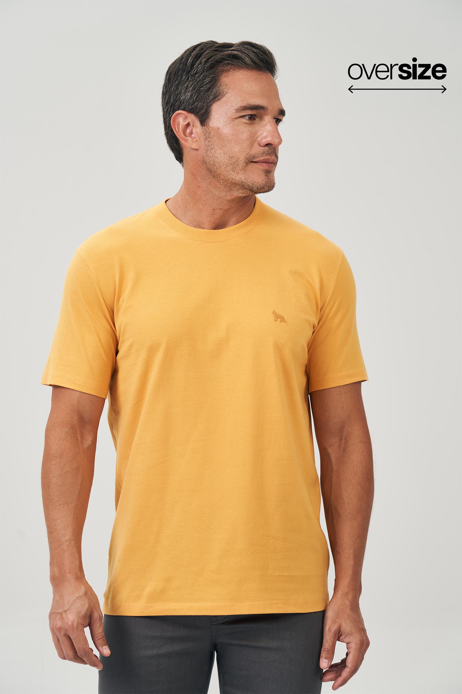 Camiseta Essential Bordada Masculina Oversize Acostamento