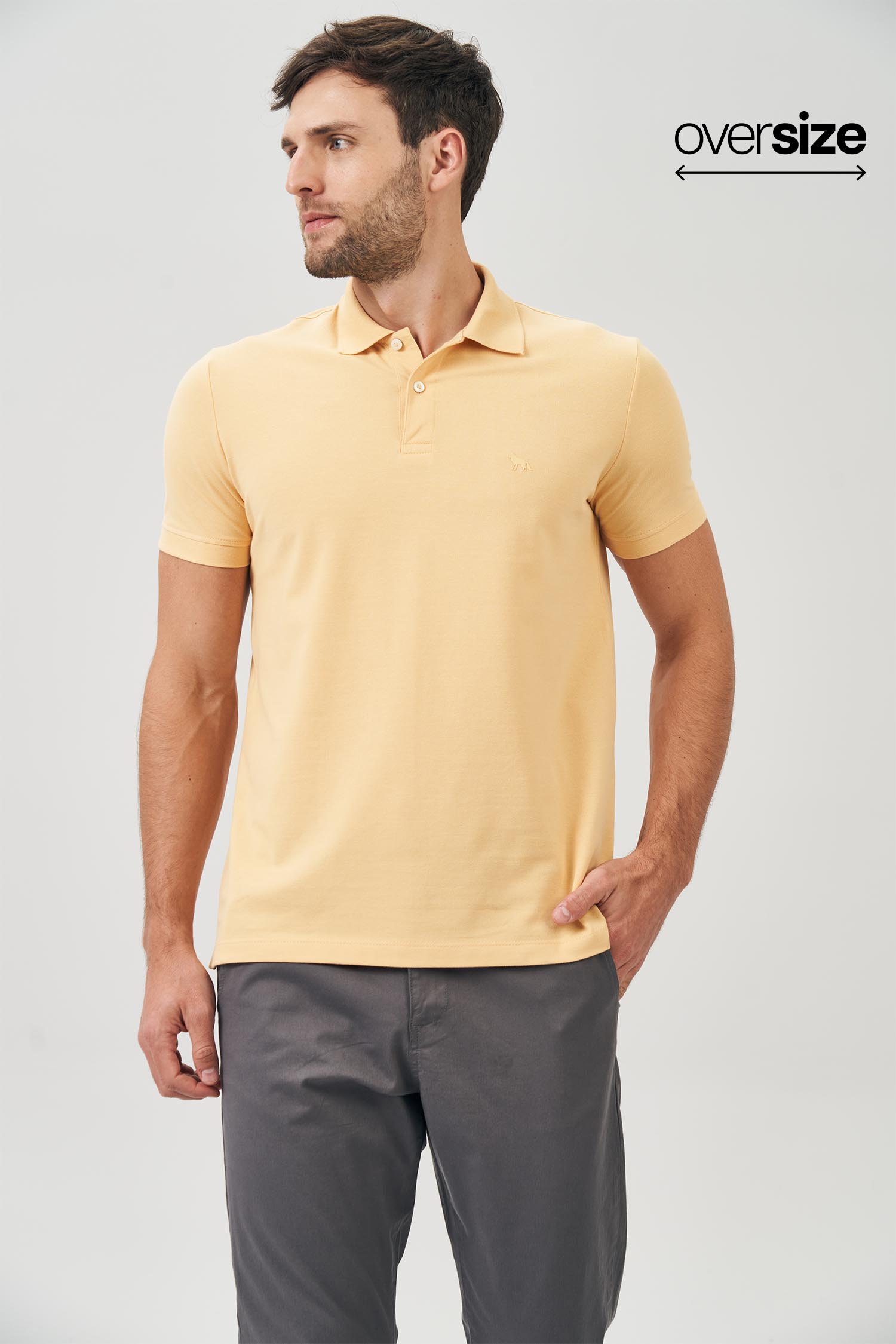 Polo Lobo Relevo  Masculina Oversize Acostamento