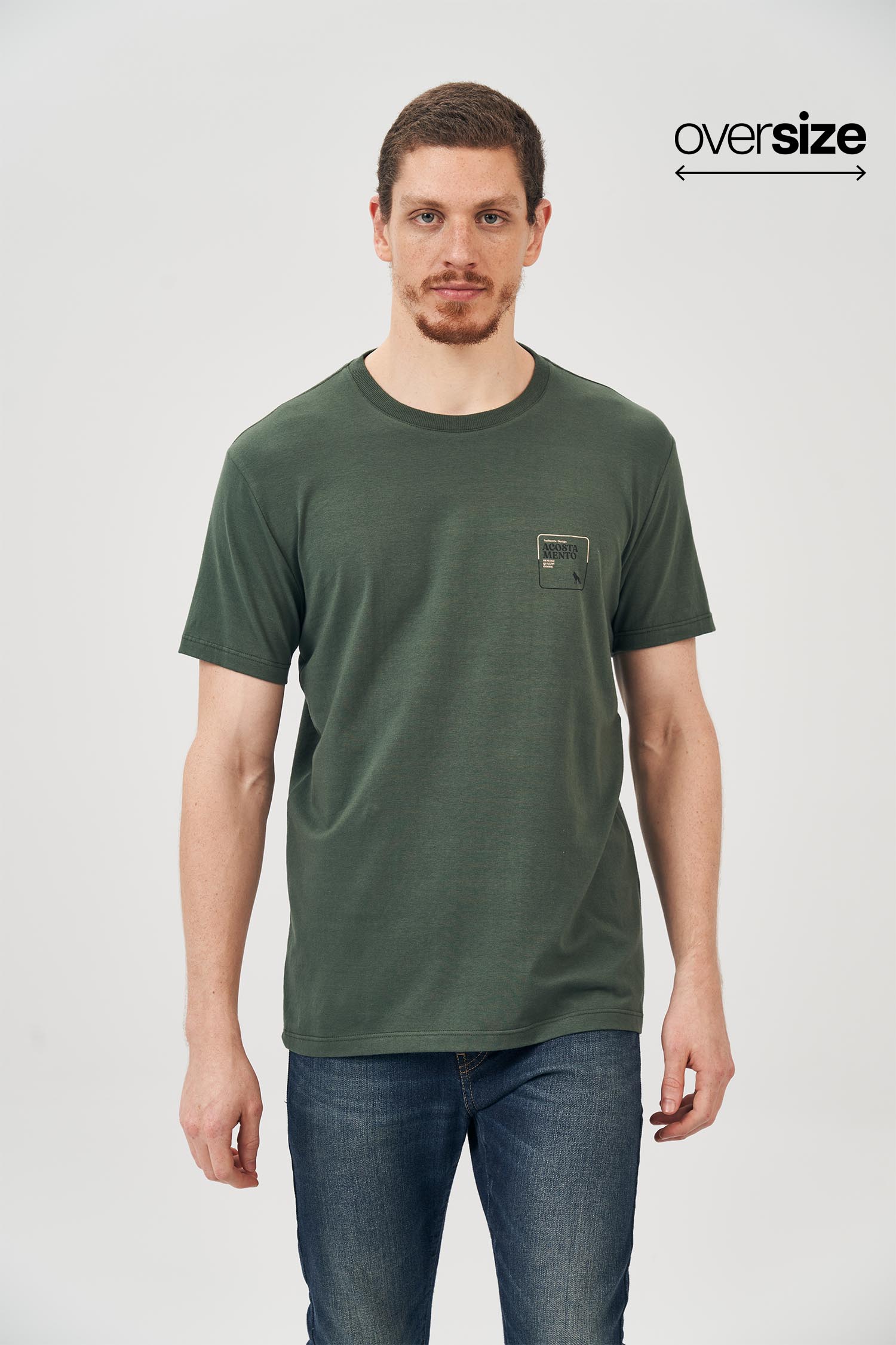 Camiseta Authentic Design Masculina Oversize Acostamento