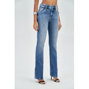 Calca-Jeans-Boot-Cut-Fenda-Feminina-Acostamento Calca-Jeans-Boot-Cut-Fenda-Feminina-Acostamento