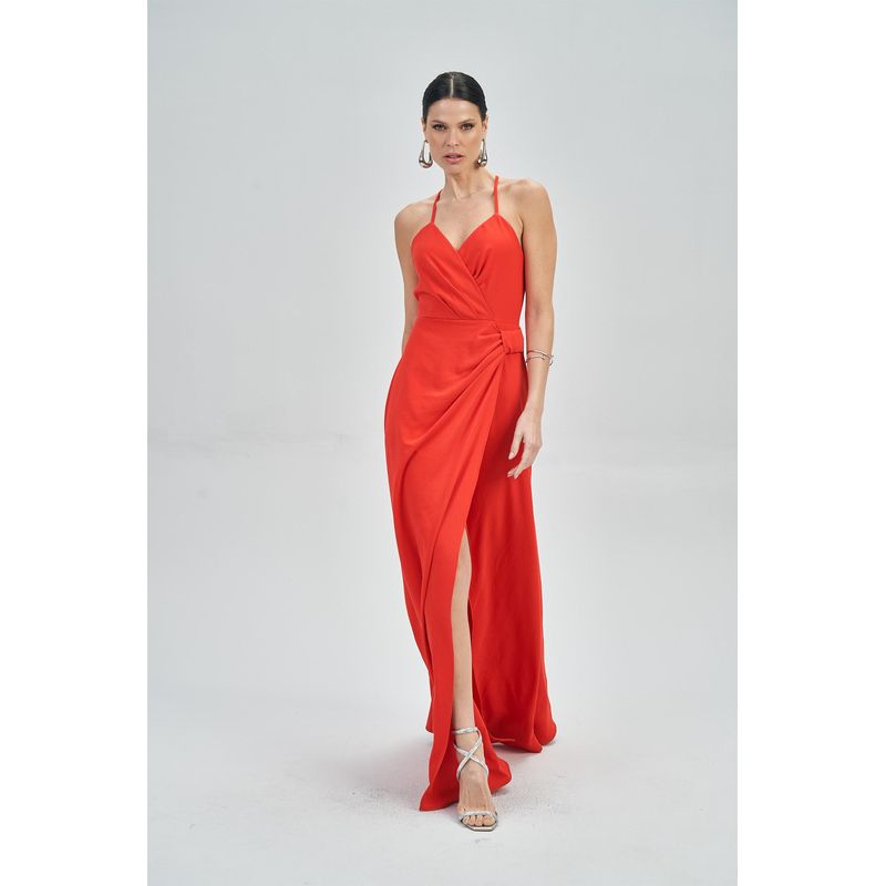 Vestido-Longo-com-Fenda-Feminino-Acostamento
