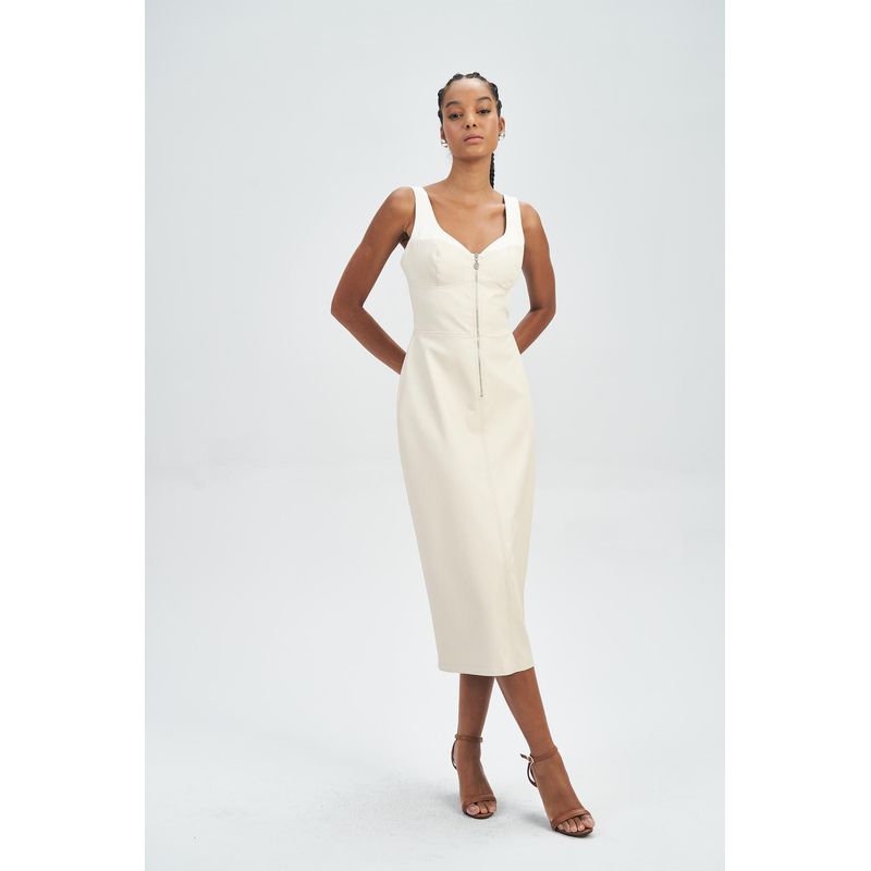 Vestido-Midi-PU-Duo-Color-Feminino-Acostamento