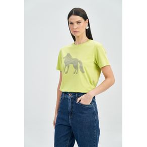 T-Shirt-Lobo-em-Linhas-Feminina-Acostamento T-Shirt-Lobo-em-Linhas-Feminina-Acostamento