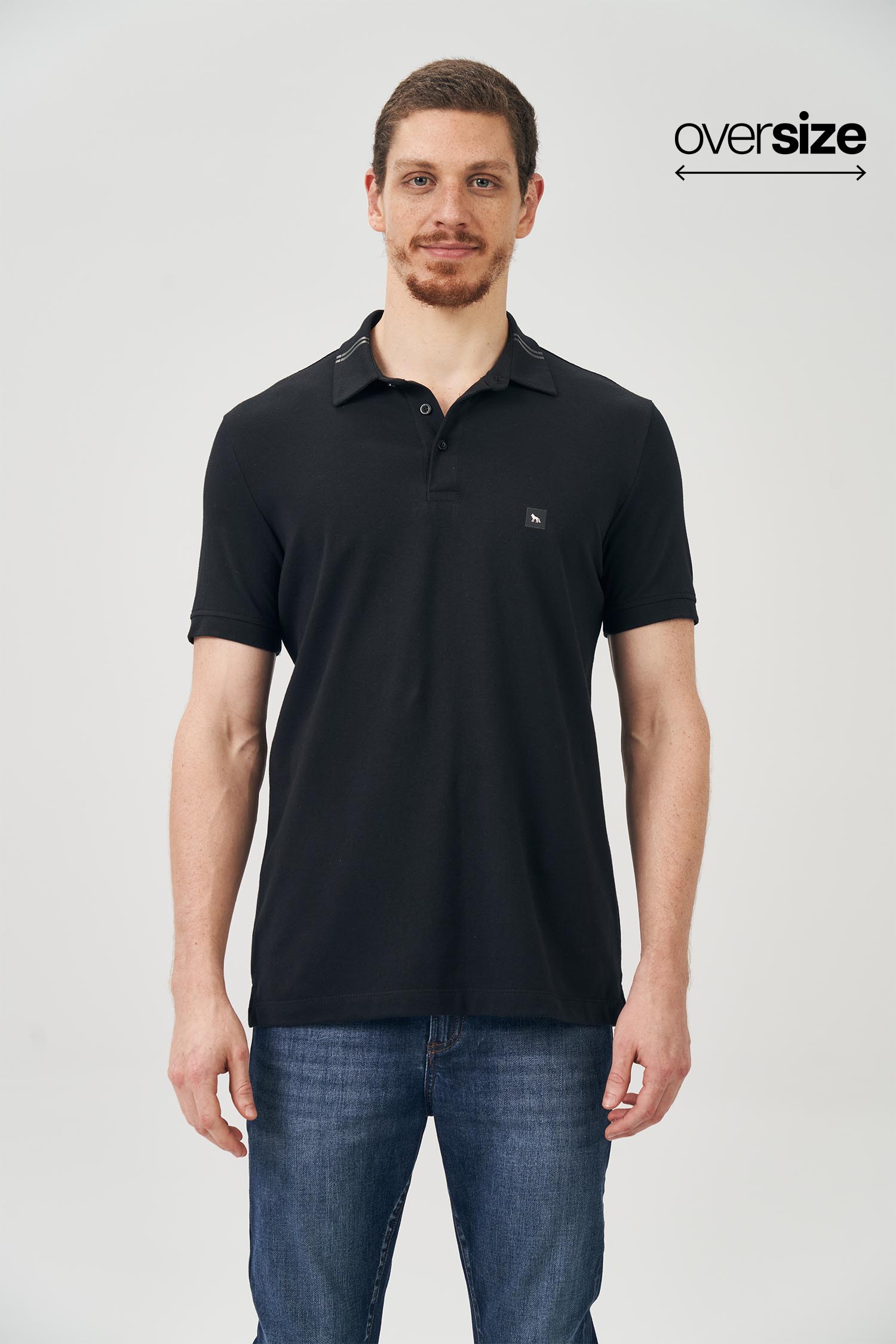 Polo Essential Masculina Oversize Acostamento