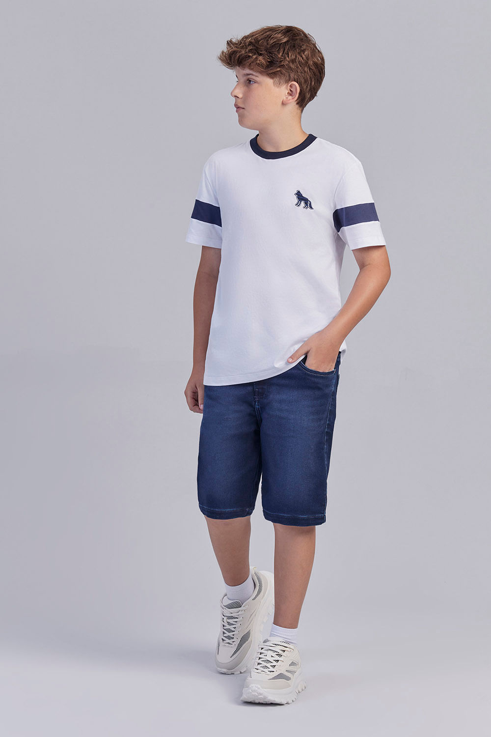 Bermuda Jeans Menino Acostamento Next