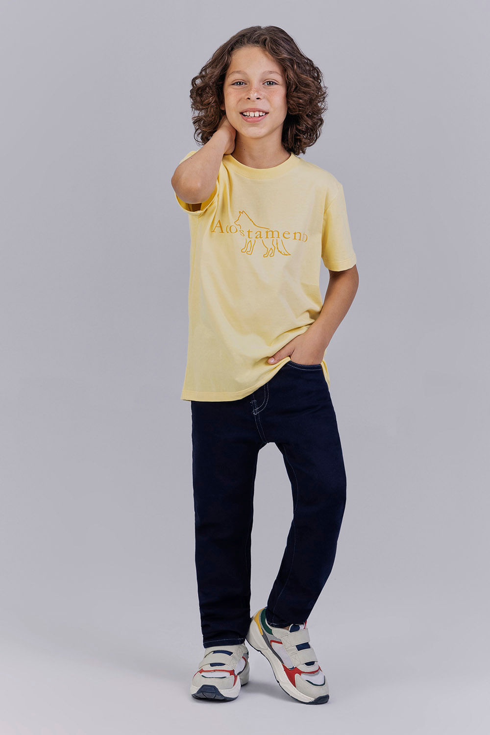 Camiseta Lettering Menino Acostamento Next