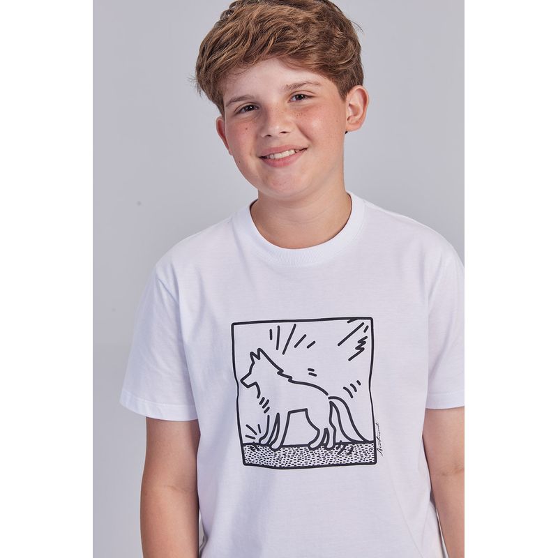 Camiseta-Comic-Drawing-Young-Menino-Acostamento