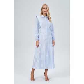 Vestido-Midi-Detalhe-Babados-Feminino-Acostamento Vestido-Midi-Detalhe-Babados-Feminino-Acostamento