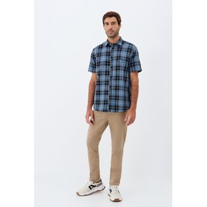 Camisa-Xadrez-Manga-Curta-Masculina-Acostamento Camisa-Xadrez-Manga-Curta-Masculina-Acostamento