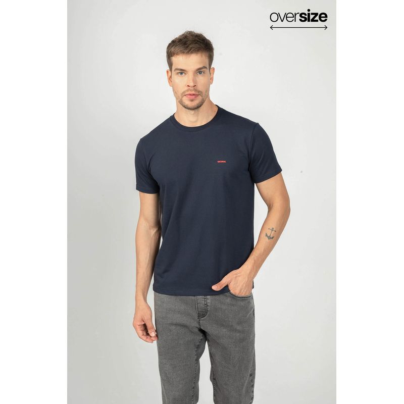 Camiseta-Basica-Masculina-Logo-Bordada-Oversize-Vicinal