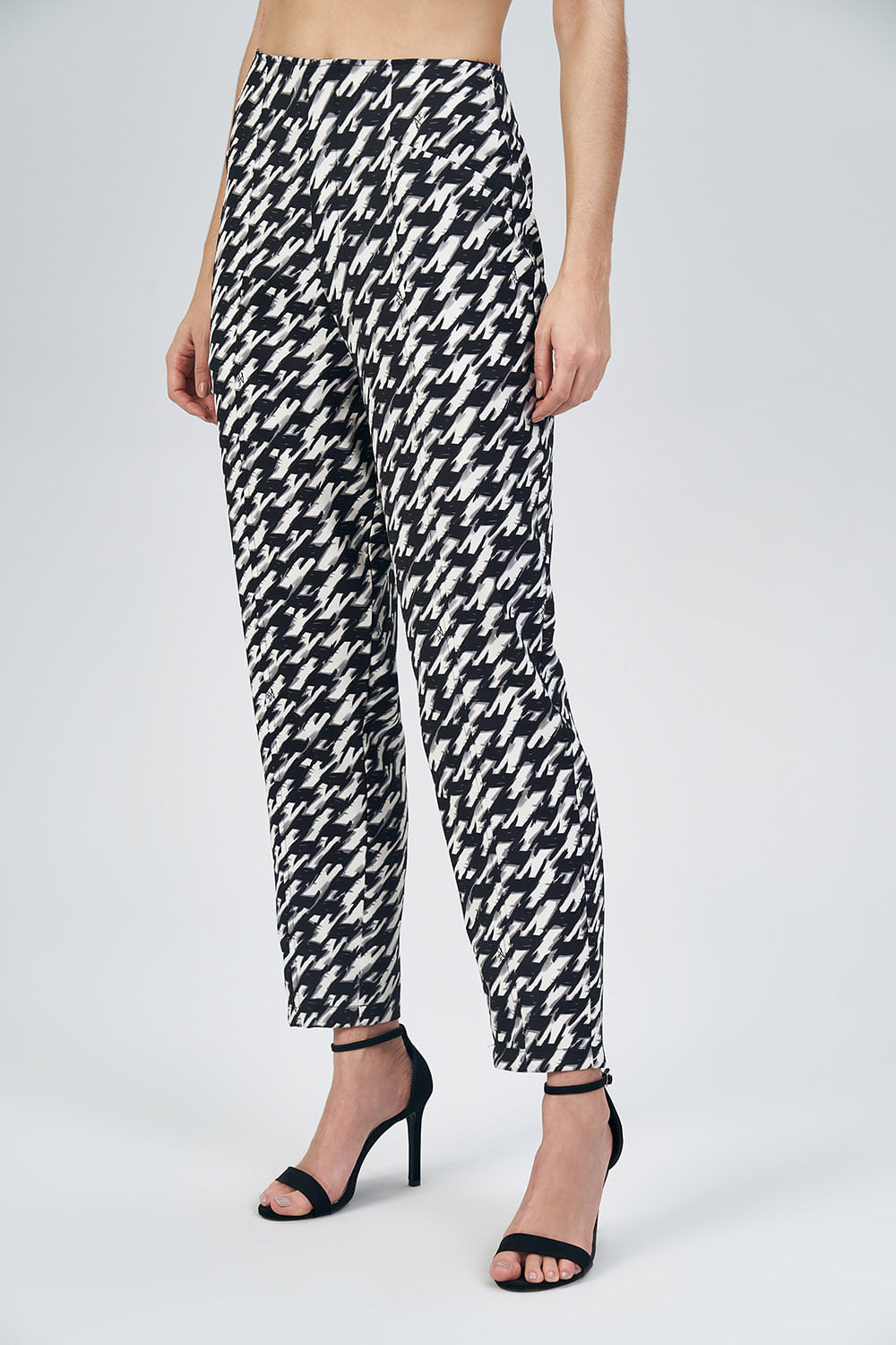 Calça Reta Print Feminina Acostamento