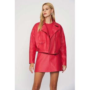 Jaqueta-Cut-Out-PU-Feminina-Acostamento Jaqueta-Cut-Out-PU-Feminina-Acostamento