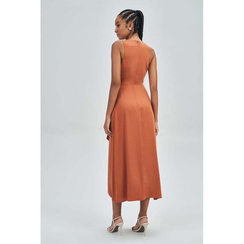 Vestido-Acetinado-com-Torcao-Feminino-Acostamento