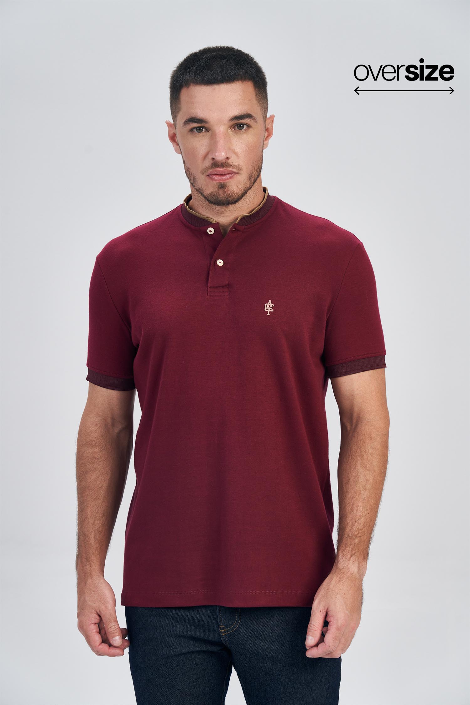 Polo Gola Padre ACT Masculina Oversize Acostamento