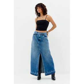 Saia-Jeans-Midi-com-Fenda-Feminina-Inblanche Saia-Jeans-Midi-com-Fenda-Feminina-Inblanche