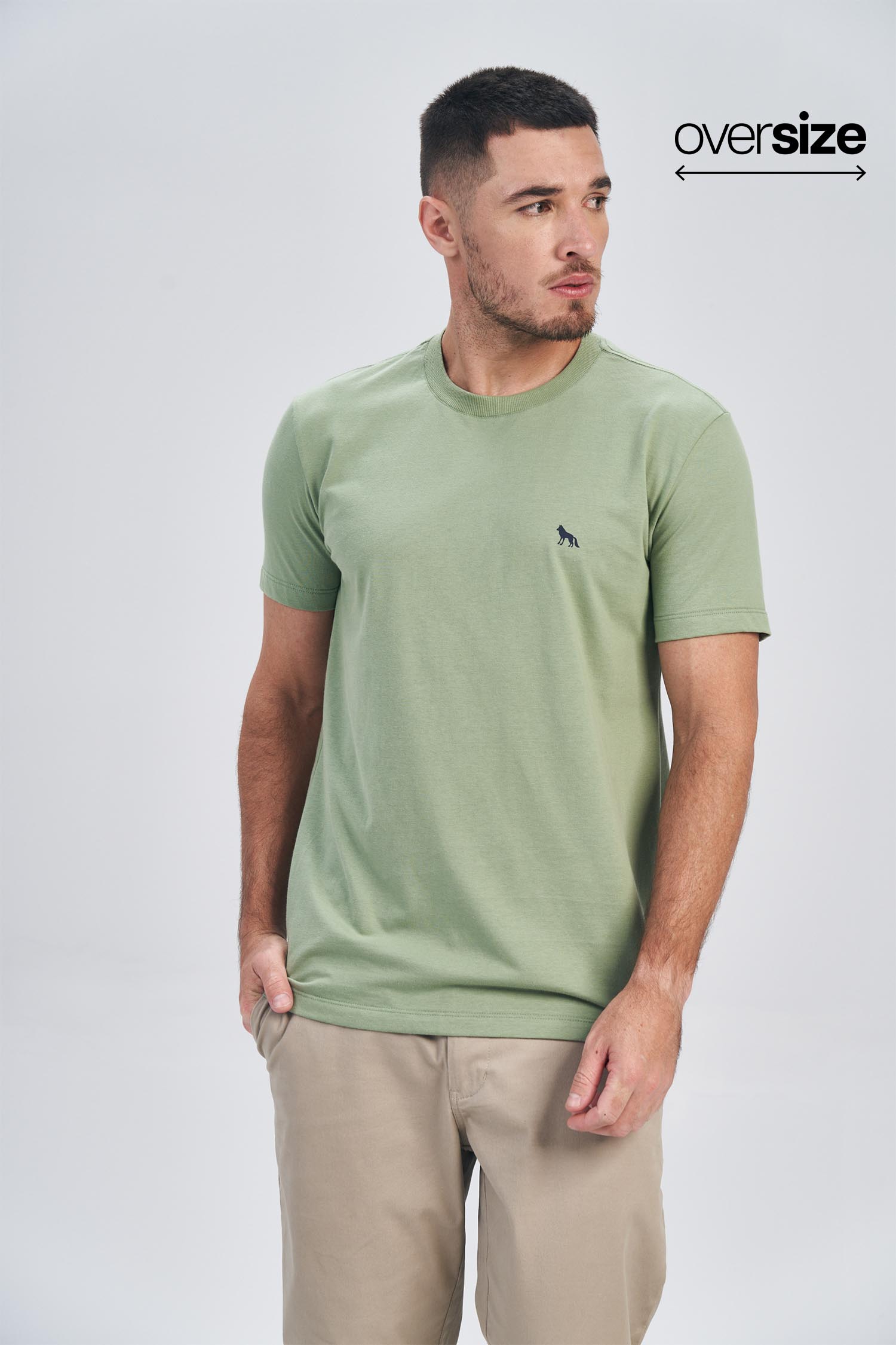 Camiseta Oversized Wolf Identity Masculina Acostamento
