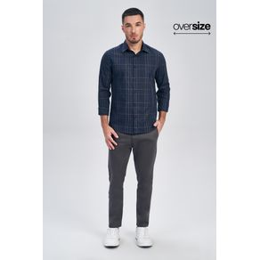 Camisa-Xadrez-Social-Masculina-Oversize-Acostamento Camisa-Xadrez-Social-Masculina-Oversize-Acostamento