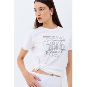 T-Shirt-com-Aplicacao-Bold-Heart-ACT-Feminino T-Shirt-com-Aplicacao-Bold-Heart-ACT-Feminino