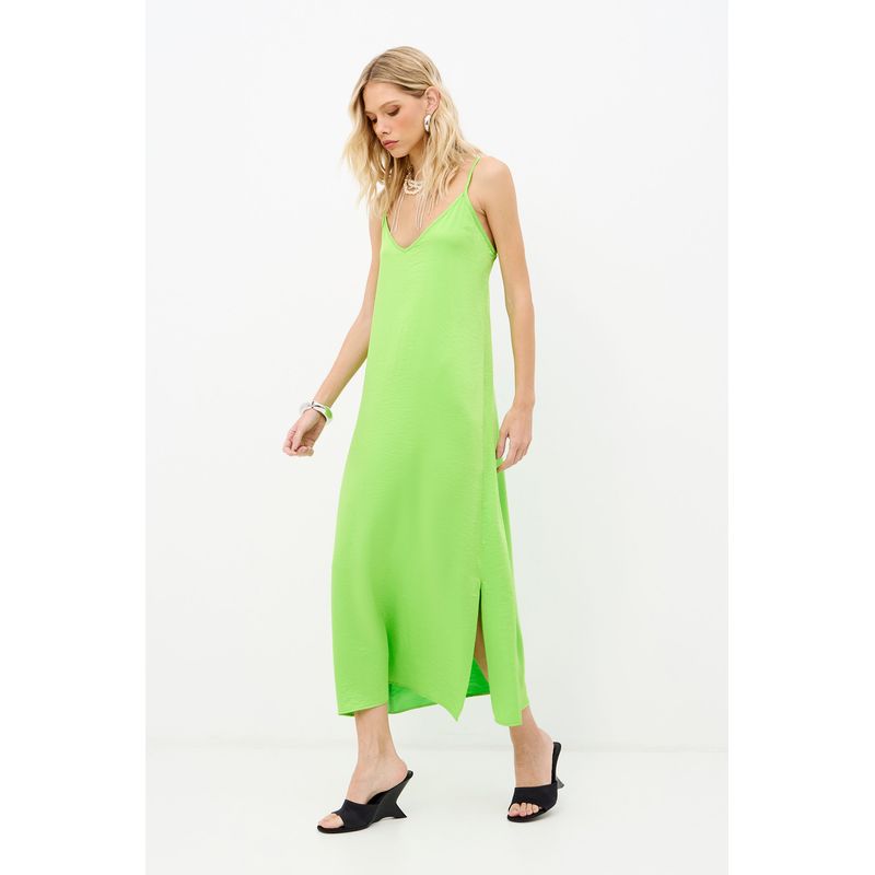 Vestido-Midi-Fluido-Com-Fenda-Feminino-Inblanche