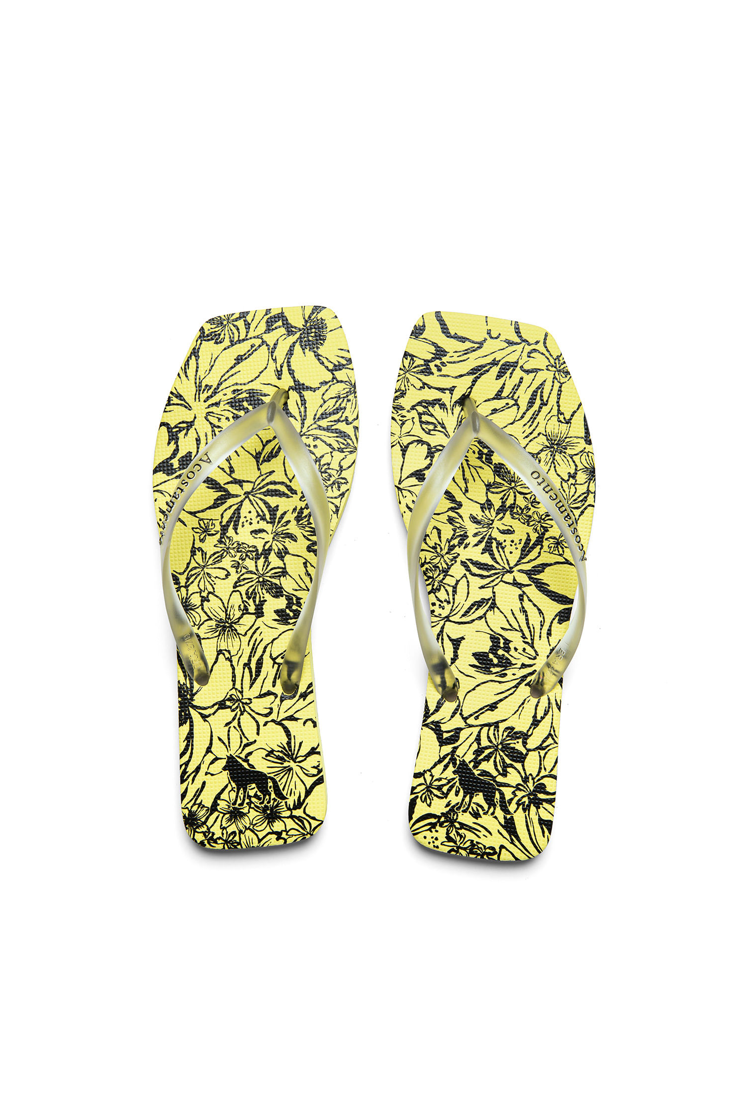 Chinelo Com Estampa Floral ACT Feminino
