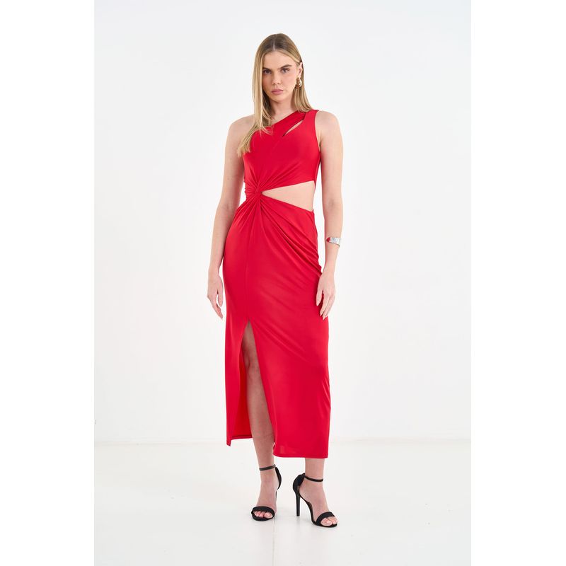 Vestido-com-Torcao-e-Alca-Unica-ACT-Feminino