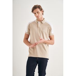 Camisa-Polo-Recorte-Manga-Masculina Camisa-Polo-Recorte-Manga-Masculina