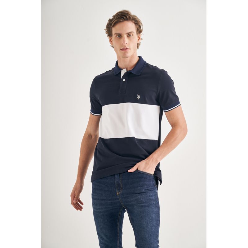 Camisa-Polo-com-Recorte-Masculina
