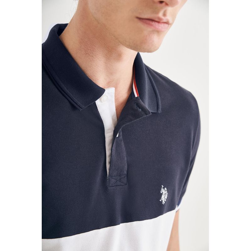 Camisa-Polo-com-Recorte-Masculina