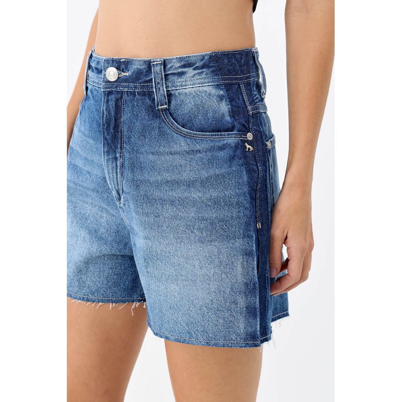 Shorts-Jeans-Mom-Cintura-Alta-ACT-Feminino