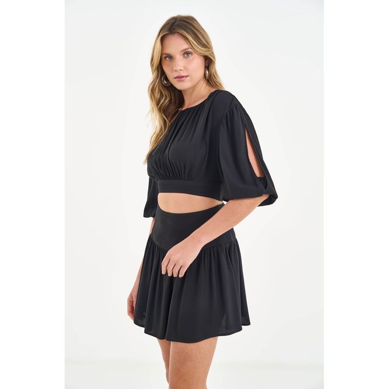 Vestido-Resort-Curto-Vazado-Franzido-ACT-Feminino