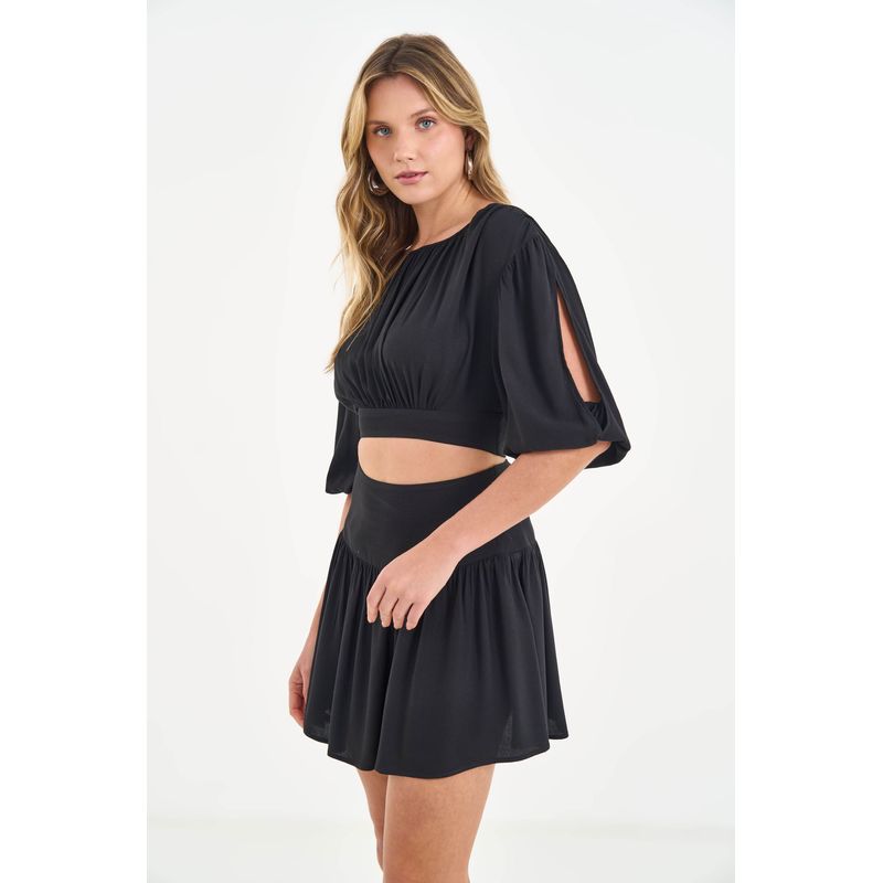 Vestido-Resort-Curto-Vazado-Franzido-ACT-Feminino