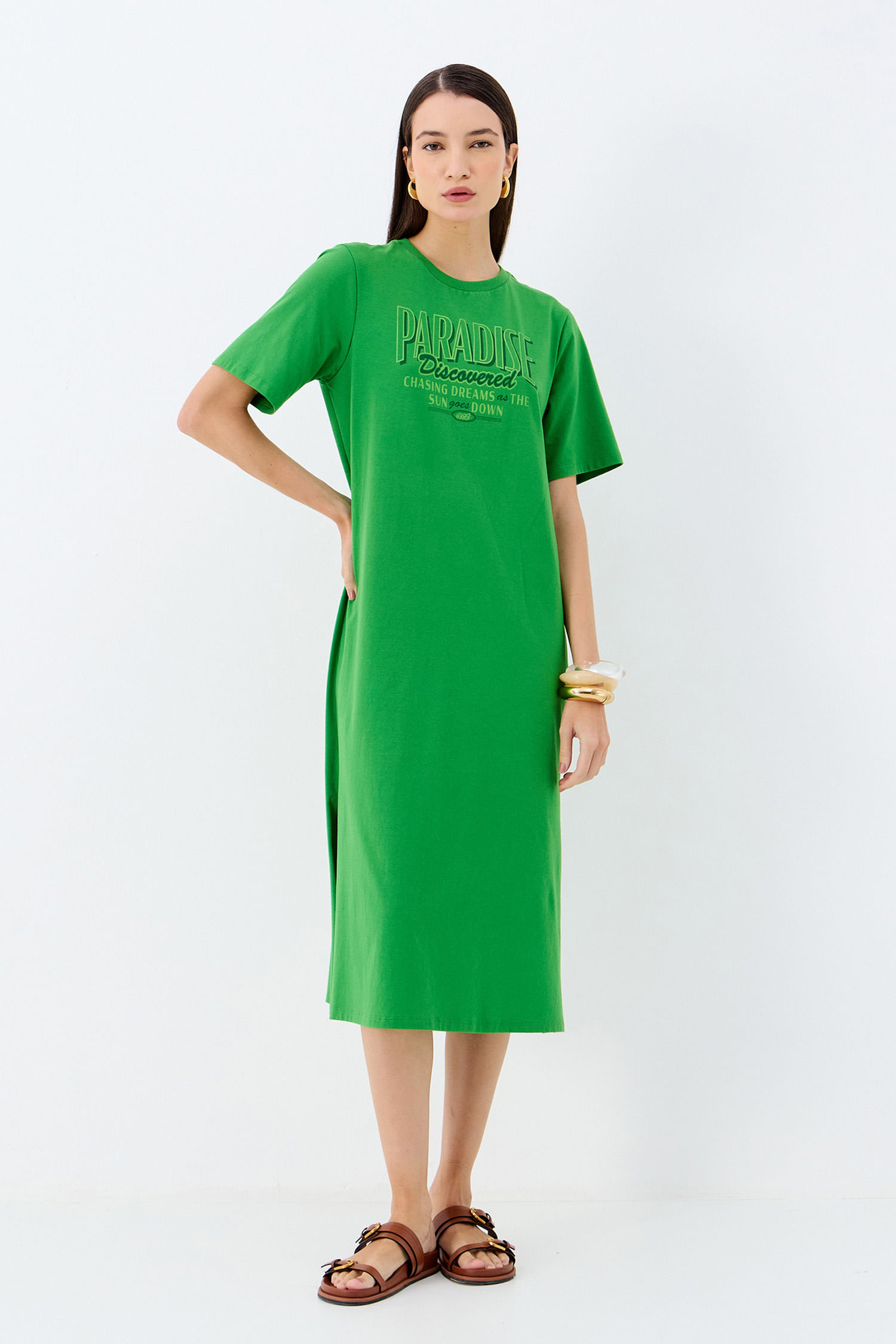 Vestido T-Dress Paradise ACT Feminino
