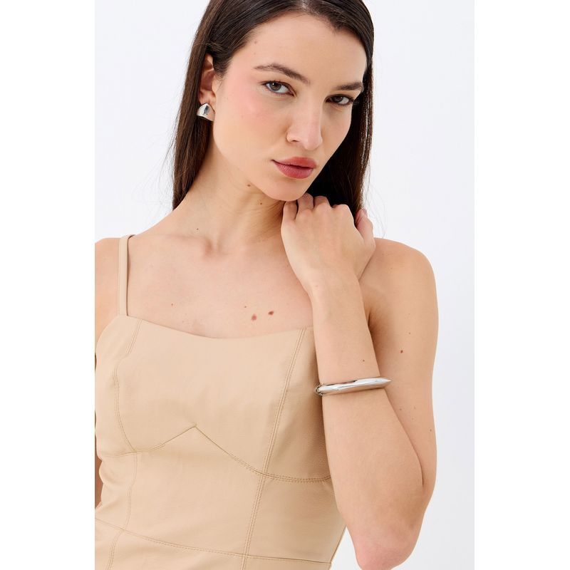 Vestido-Midi-PU-Fenda-Frontal-ACT-Feminino