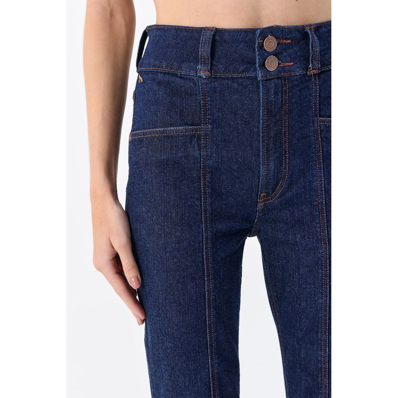 Calca-Jeans-Flare-Cintura-Alta-ACT-Feminino