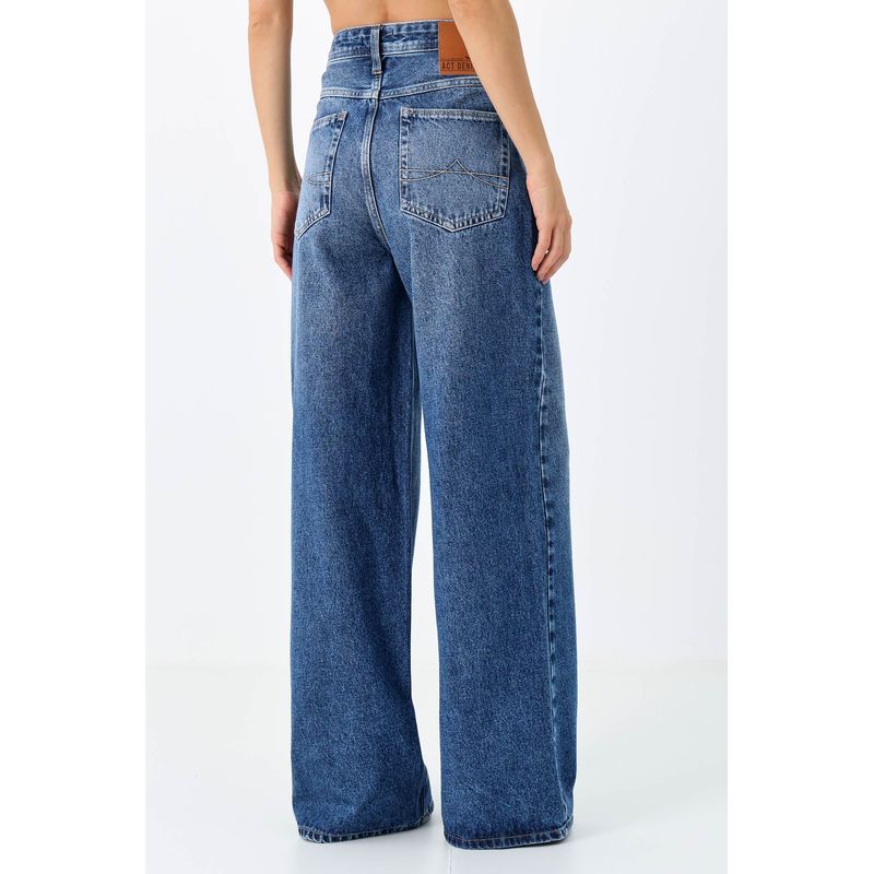 Calca-Jeans-Wide-Leg-Cintura-Alta-ACT-Feminino