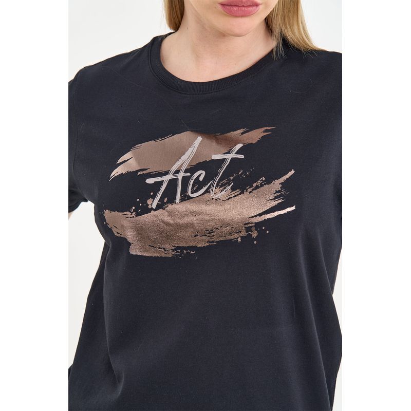 T-Shirt-com-Brush-Metalizado-ACT-Feminino