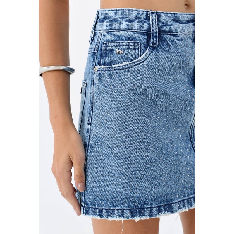 Saia-Jeans-Curta-com-Strass-ACT-Feminino
