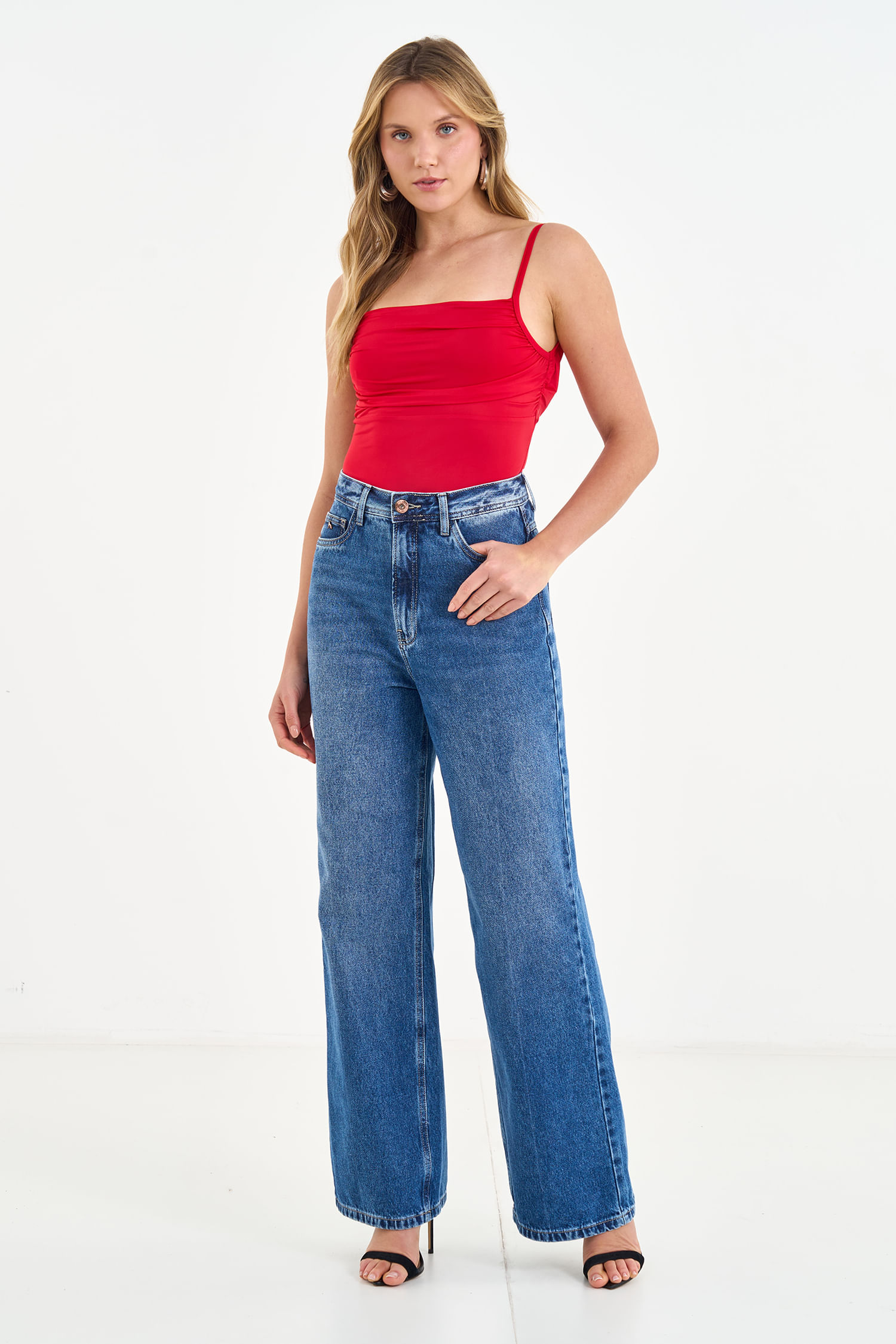 Body com Busto Franzido ACT Feminino
