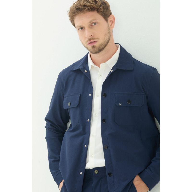 Jaqueta-Tech-com-Bolsos-no-Peito-Masculino-Acostamento