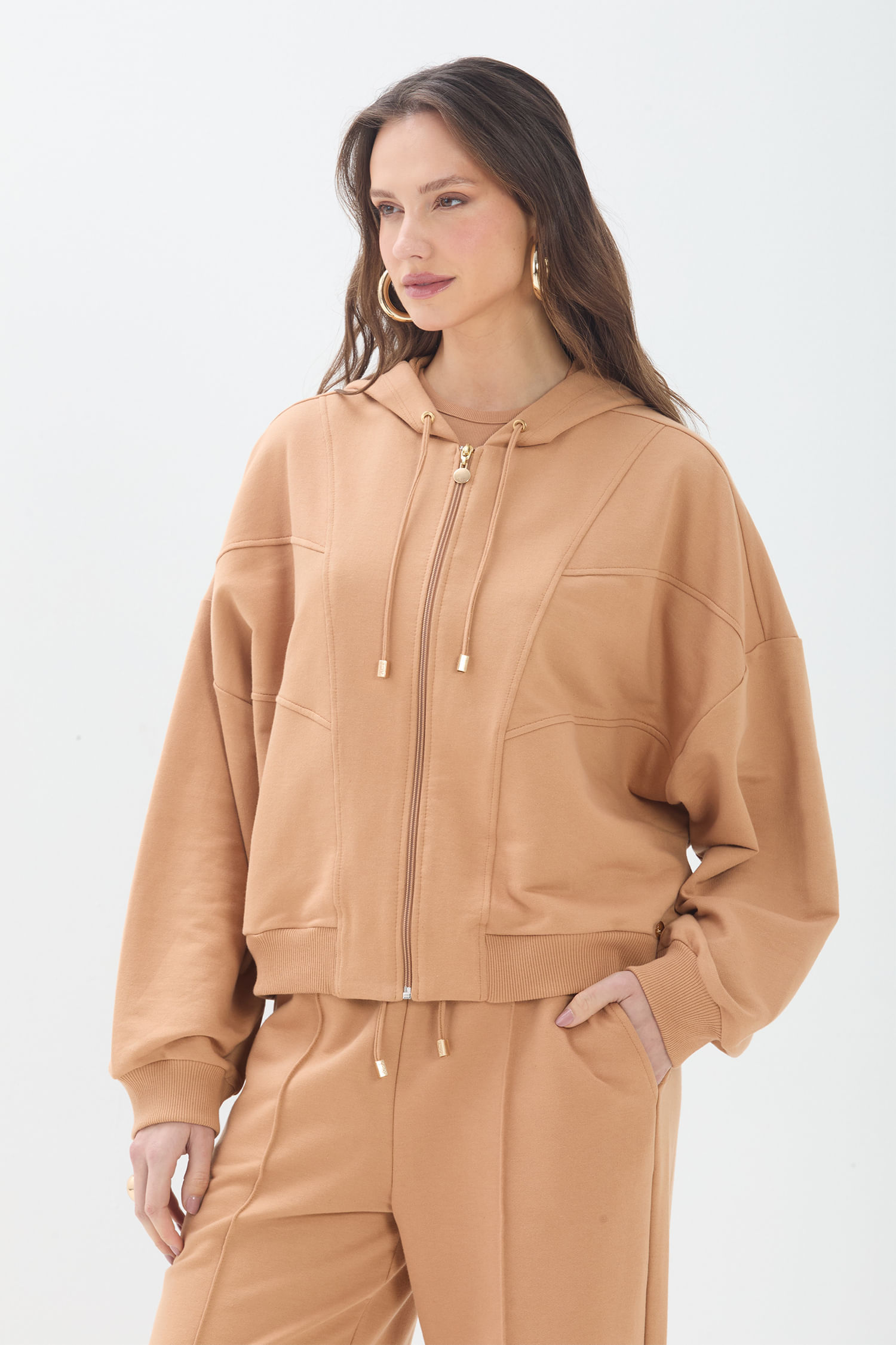 Jaqueta Moletom com Capuz ACT Feminino