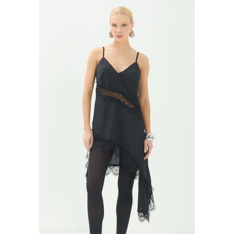 Vestido-Midi-Assimetrico-com-Renda-ACT-Feminino