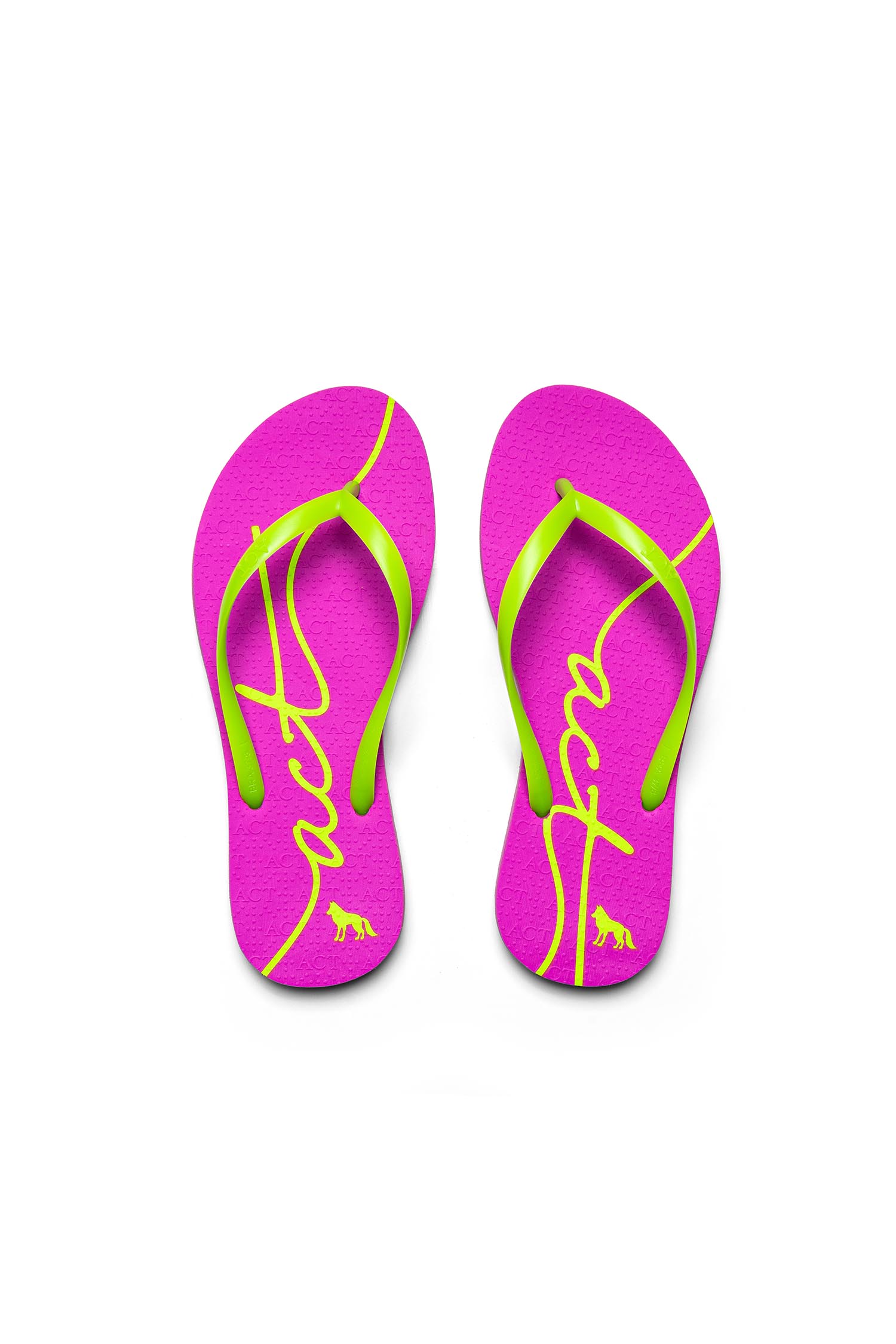 Chinelo Letter Neon ACT Feminino