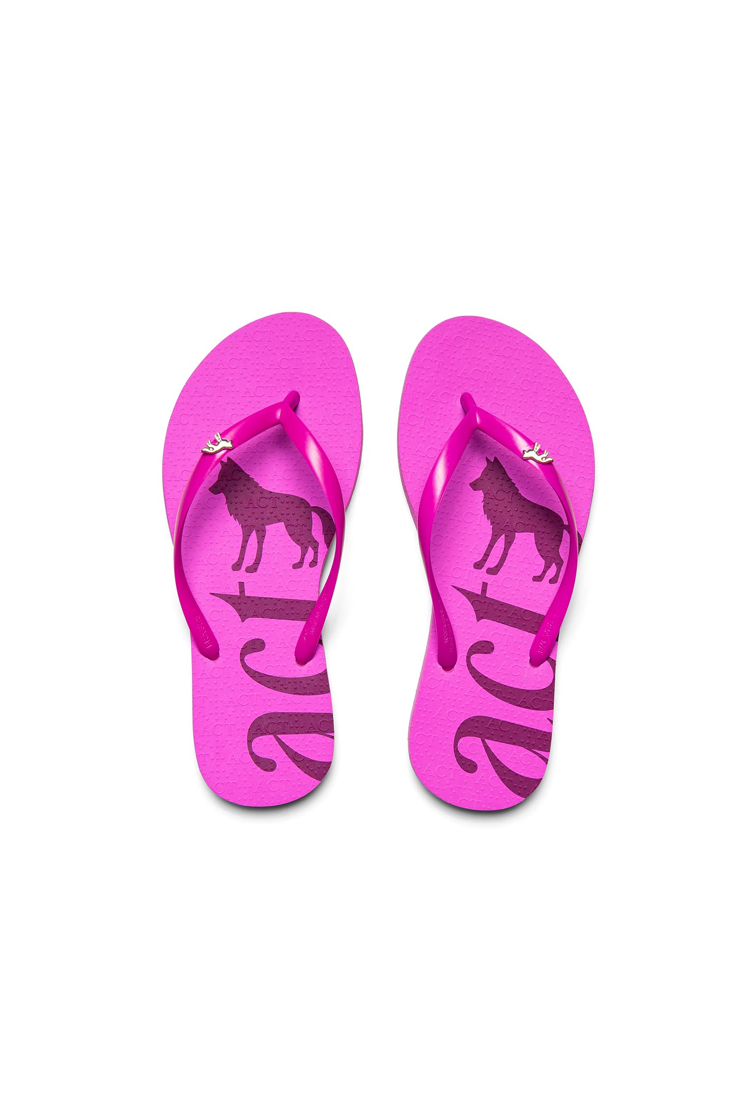 Chinelo Texturizado Letter Minimal ACT Feminino